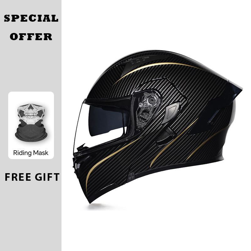 DOT Approved Motorcycle Flip U - đánh giá và giá Dual Visor Motorcycle Racing Helmet