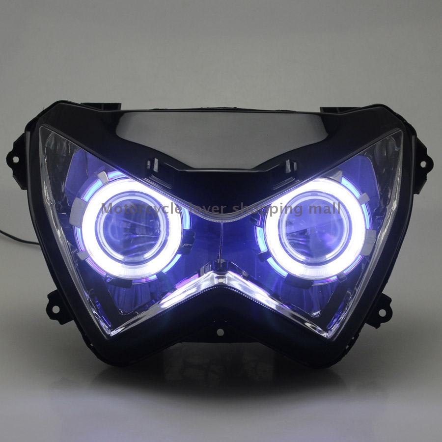 Motorcycle Head Light Custom L - đánh giá và giá Universal Motorcycle Led Headlight Projector