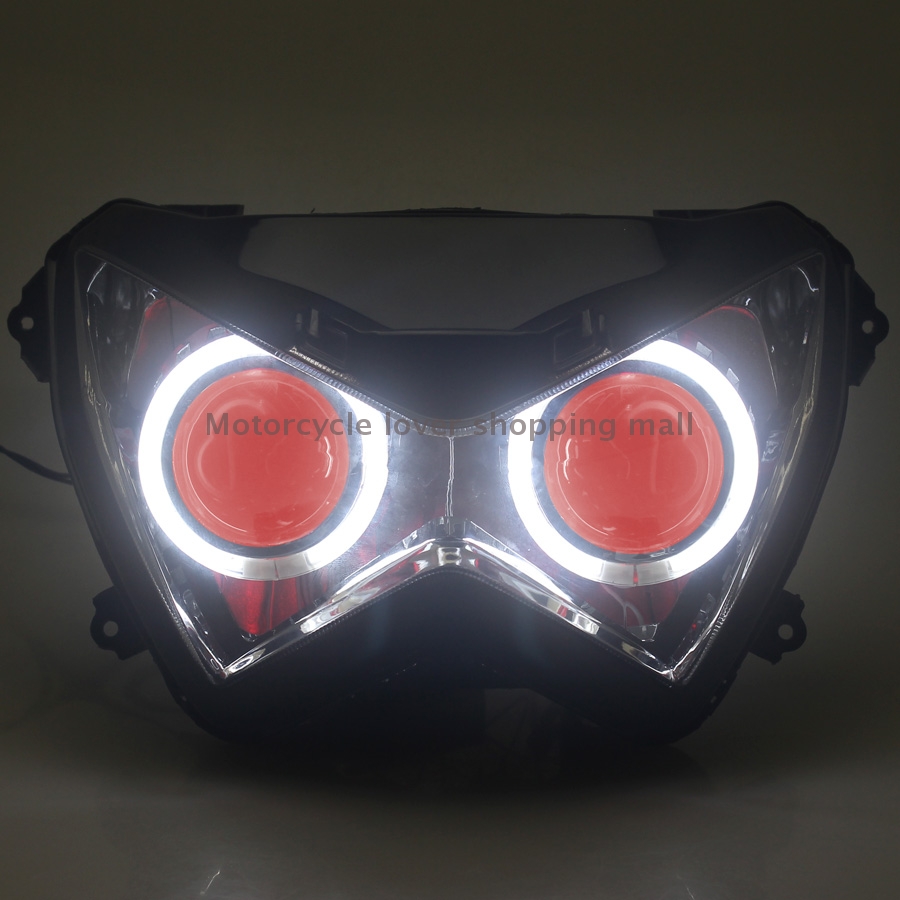 Motorcycle Head Light Custom L - đánh giá và giá Universal Motorcycle Led Headlight Projector